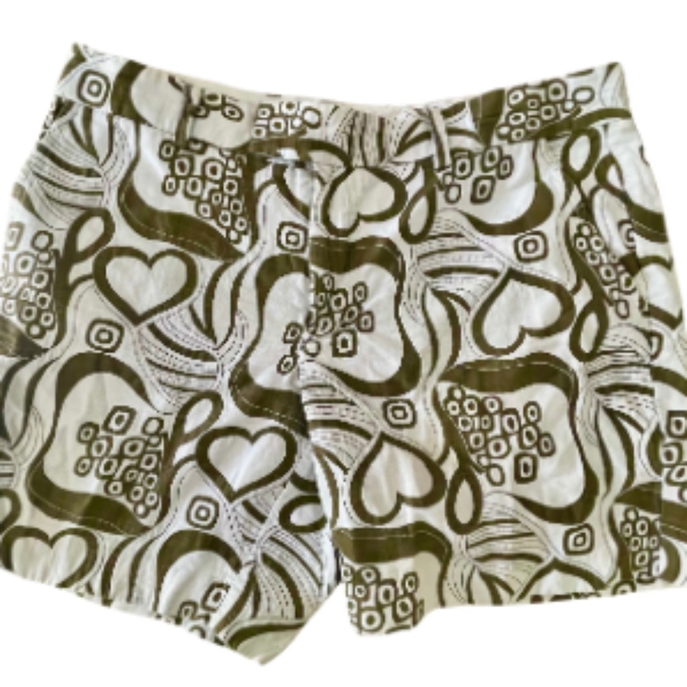 Mr TurK  brown and white retro pattern shorts Size 34